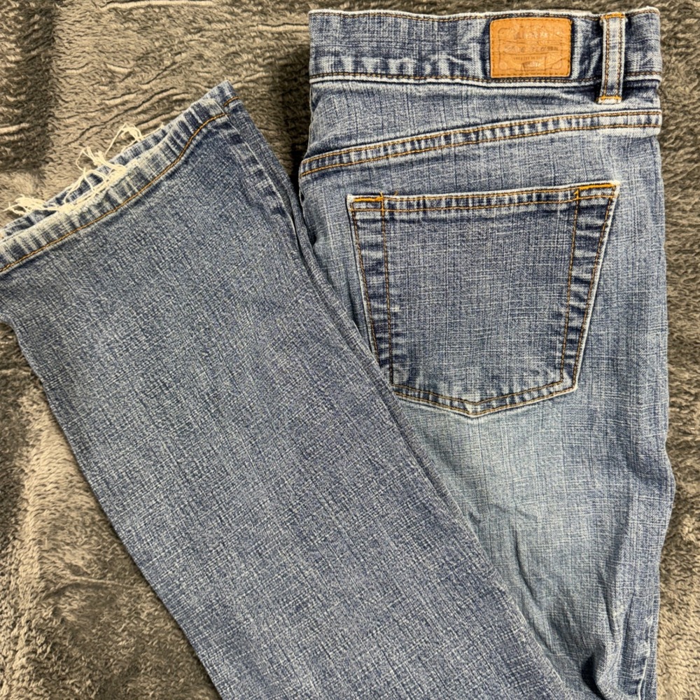 Old Navy Boot-Cut Jeans‎ Low Waist Blue Denim Stretch Size 12R
